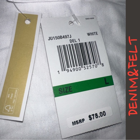 Michale Kors Women’s Silver Logo Cotton White Short Sleeve T-Shirt/Tee | NEW/NWT - Picture 5 of 10